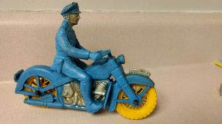 Vintage Auburn Rubber Police Harley Davidson Motorcycle
