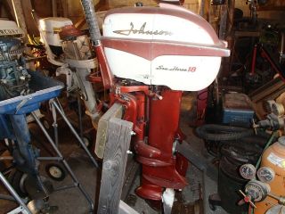 Vintage 18 Johnson Horse Outboard Motor