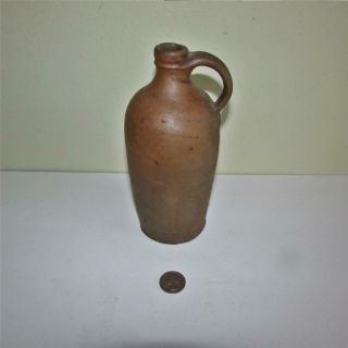 Small Vintage 7.  5 " Tall Salt Glazed Stoneware Crock Jug
