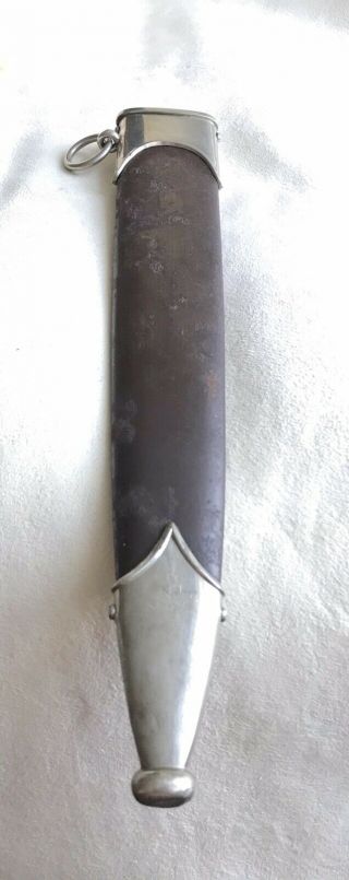 1933 - 38 German Early Brown Anodized Sa Scabbard,  Dress Apparel,  Parts For Dagger