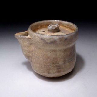 6h1: Vintage Japanese Pottery Sencha Tea Pot,  Hohin,  Hagi Ware
