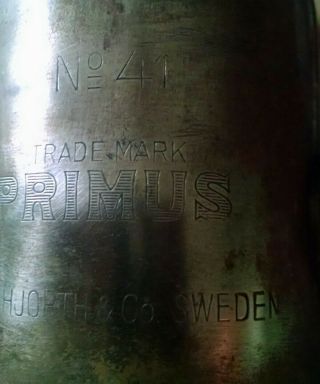 Vintage Primus No 41camp stove with 2