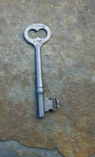 Antique Corbin Mortise Lock Skeleton Key R30 Antique Door Key Corbin R 30