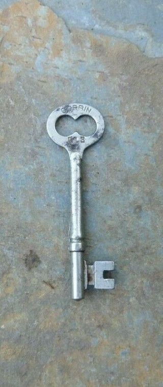 Antique Corbin Mortise Lock Skeleton Key Q13 Antique Door Key Corbin Q 13