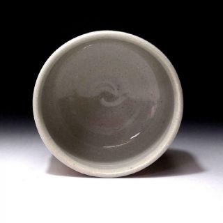 ZQ6: Japanese Pottery Tea Bowl of Iga Ware by Famout Potter,  Kozan Morisato 6