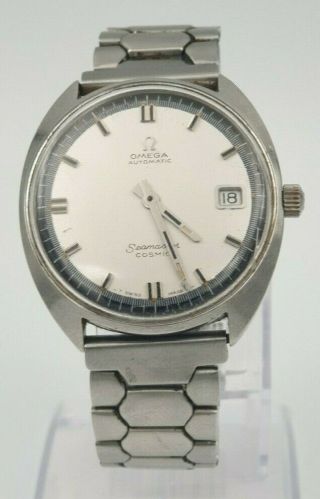 Vintage Omega Seamaster Cosmic Date Men’s Automatic Ss Watch 166026 - Tool 107