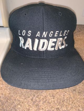 Vintage Awesome La Los Angeles Raiders Rare Era Snapback 90s La Los Angeles