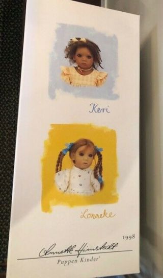 Keri Doll By Annette Himstedt w/Both Box Vintage 1998 Girl From Africa 11