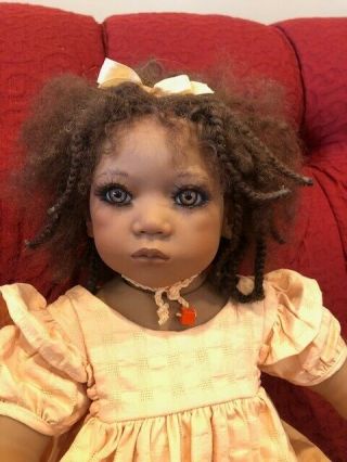Keri Doll By Annette Himstedt W/both Box Vintage 1998 Girl From Africa