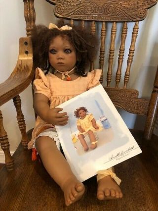 Keri Doll By Annette Himstedt w/Both Box Vintage 1998 Girl From Africa 3