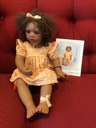 Keri Doll By Annette Himstedt w/Both Box Vintage 1998 Girl From Africa 8