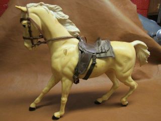 Horse With Bridle & Saddle Louis Marx & Co.  Inc.  Toy Mcmlxv Made In U.  S.  A.