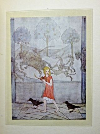 RARE c1921 Hans Andersen ' s Fairy Tales FIRST EDITION Rie Cramer Antique Book 12