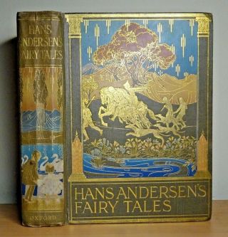 RARE c1921 Hans Andersen ' s Fairy Tales FIRST EDITION Rie Cramer Antique Book 2