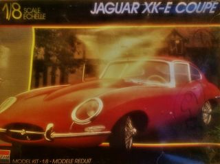 Vintage Monogram 2612 - 1961 Jaguar Xk - E (e - Type) 1:8 Scale Model Kit (unbuilt)