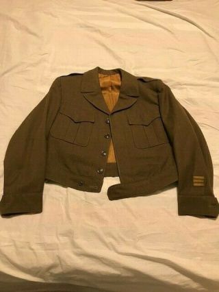 Ww2 Us Army Officers Ike Eisenhower Jacket 9th Infantry Division,  Size 42s