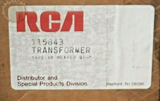 RARE Vintage RCA 115843 Flyback Transformer CTC16 XA,  XE,  XH,  XL,  XM,  XP,  & More 2