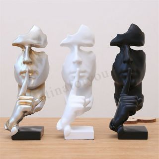 Modern Abstract Face Resin Figure Statue Craft Sculpture Art Office Home Decor