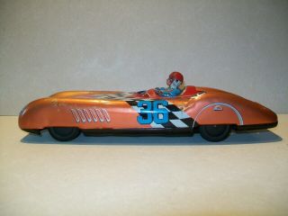 Vintage 1960 ' s Tin Friction Litho ASC Aoshin Racer or Race Car 36 - Japan 3