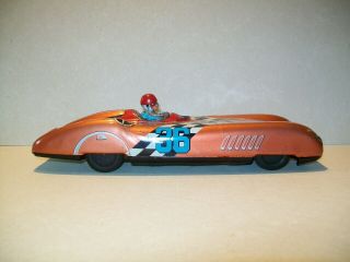 Vintage 1960 ' s Tin Friction Litho ASC Aoshin Racer or Race Car 36 - Japan 4