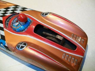 Vintage 1960 ' s Tin Friction Litho ASC Aoshin Racer or Race Car 36 - Japan 7