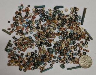 More Than Five Hundred 2500 Year Old Ancient Egyptian Faience Mummy Beads (k6042