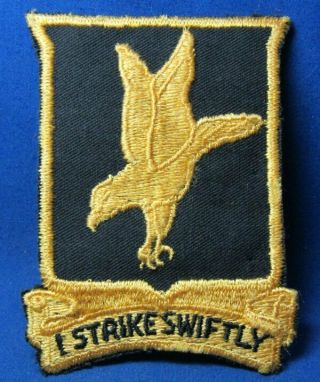 Wwii 812th Tank Destroyer Battalion I Strike Swiftly Di Unit Patch Great Shape