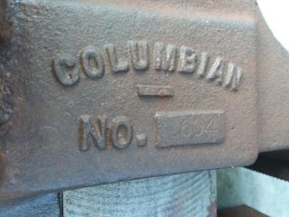 Vintage Columbian Bench Vise 604 4 