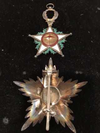 Morocco.  Republic,  Order Of Ouissam Alaouit Sharifian,  Grand Cross Set Of Insignia 2