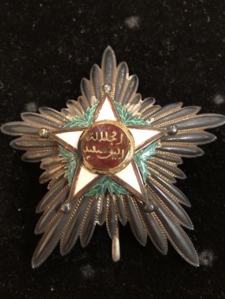 Morocco.  Republic,  Order Of Ouissam Alaouit Sharifian,  Grand Cross Set Of Insignia 3