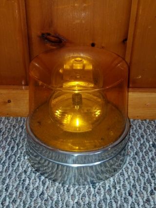 2 VTG DIETZ 7 - 11 & 7 - 40 AMBER EMERGENCY WARNING ROTATING REVOLVING BEACON LIGHTS 10