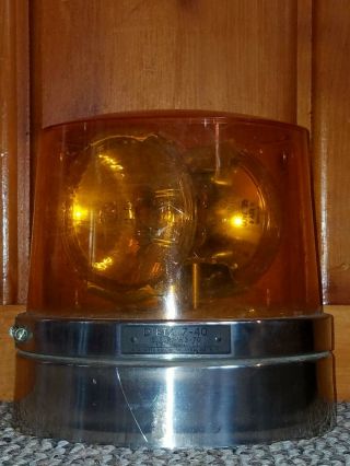 2 VTG DIETZ 7 - 11 & 7 - 40 AMBER EMERGENCY WARNING ROTATING REVOLVING BEACON LIGHTS 8