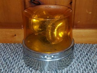 2 VTG DIETZ 7 - 11 & 7 - 40 AMBER EMERGENCY WARNING ROTATING REVOLVING BEACON LIGHTS 9