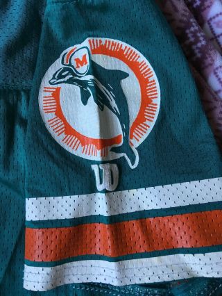 Game Worn Miami Dolphins Vintage Aqua Jersey With Joe Robbie Patch Rare 3