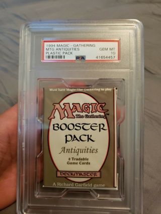 Magic The Gathering - Psa 10 Antiquities Booster Pack - Mtg Trading Card