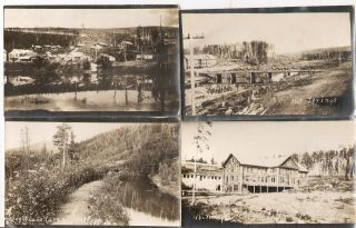 Vintage Alaska RPPC Real Photo Postcard Eureka Roadhouse Manley Hot Spring Cards 2