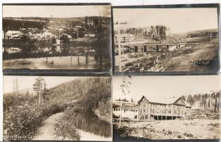 Vintage Alaska RPPC Real Photo Postcard Eureka Roadhouse Manley Hot Spring Cards 3