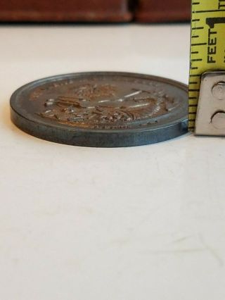 KANSAS AGRICULTURAL & MECHANICAL Award Medal 1874 Corn Rare Silver antique Case 3