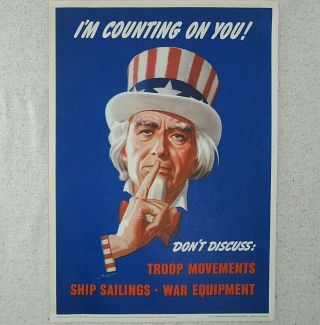 Wwii Poster 1943 Uncle Sam I 