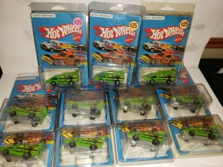 11 - 1979 Hot Wheels Vintage Green Spoiler Sport 9641 Unpunched Card