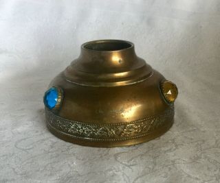 Allemagni Brass Jeweled Lamp Shade