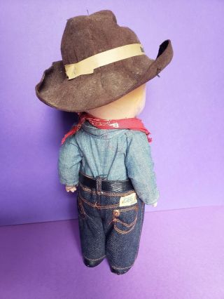 Antique Buddy Lee Advertising doll in Rare outfit and brown hat 3