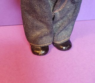 Antique Buddy Lee Advertising doll in Rare outfit and brown hat 9