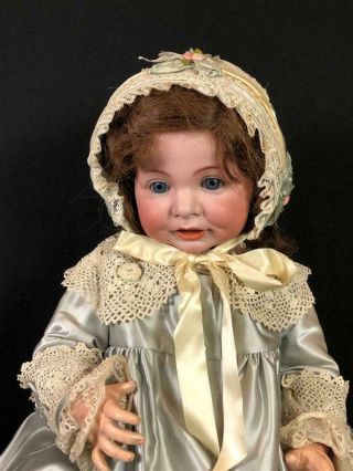 24 " Simon & Halbig K&r 116a Character Baby Doll Bisque Antique Human Hair Wig