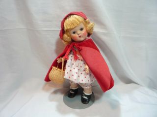 Vintage Vogue Strung Ginny Doll Red Riding Hood Rare Beauty - Ginny Doll {look}