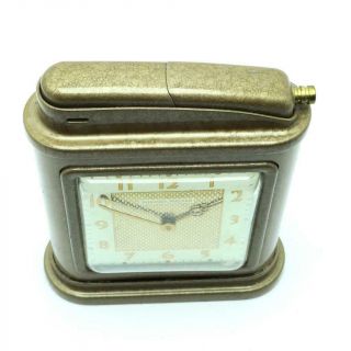 Vintage Phinney Walker Automatic Table Lighter With Clock - 6