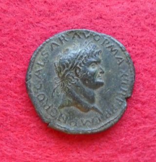 Nero.  Ad 54 - 68.  Æ Dupondius Ancient Roman Coin Rome