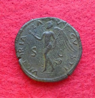 Nero.  AD 54 - 68.  Æ Dupondius ancient roman coin Rome 2