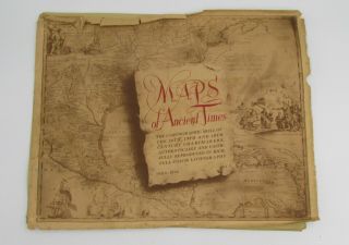 Vintage Maps Of Ancient Times 4 Map Prints Of The World In The 16th - 18th Century