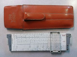 Vintage K&e Keuffel & Esser 68 - 1130 Deci - Lon Slide Rule 1961 W/case -